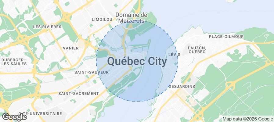 Québec City Airbnb map